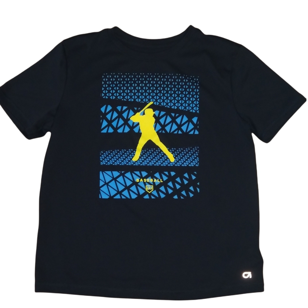 Gap Black Baseball Boys Tee Shirt Size Lg(10)